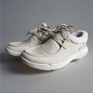 Ryka Women's Avid Lace Up Cozy Ankle Boot Taupe Size 8 Water Repellent